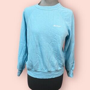 MacGregor Golf Vintage Crewneck Sweatshirt Light Blue Sz YL/Wmn XS
